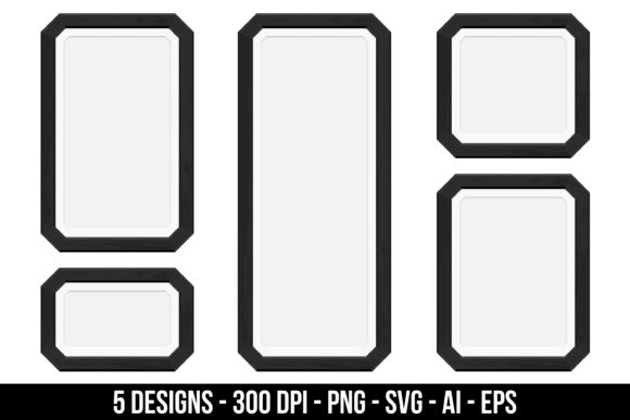 Download Realistic Wooden Black Frame - Black frame Collection