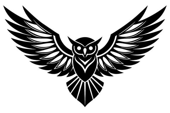 Download White Owl Open Wings Tattoo Vector - White owl Collection